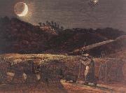 Samuel Palmer Cornfield by Moonlight china oil painting reproduction